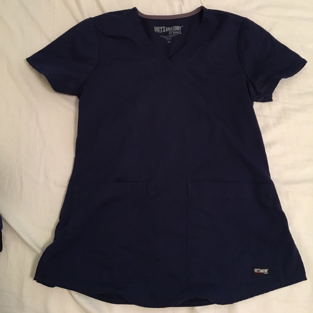 GREYS ANATOMY WOMENS SCRUBS NAVY